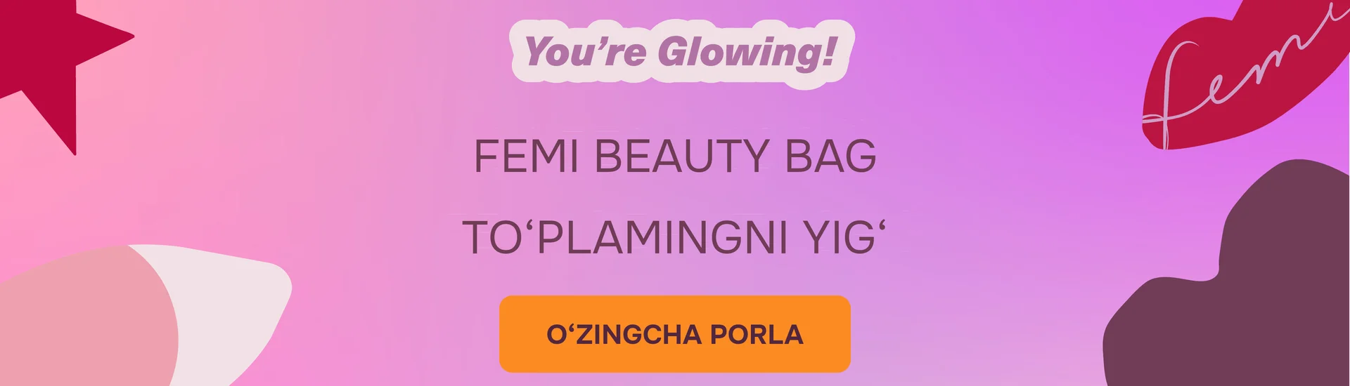 FEMI Beauty Bag — to‘plamingni yig‘
