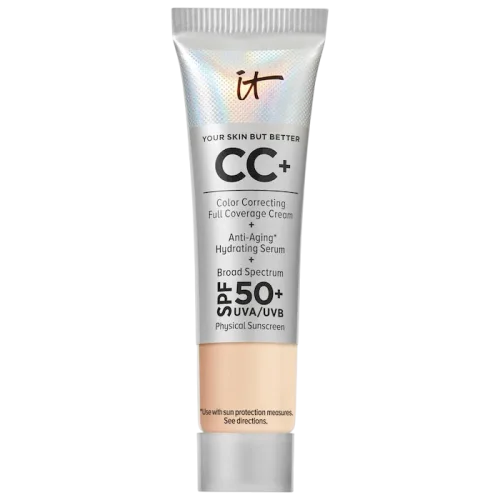 Мини-тональный крем IT Cosmetics CC+ Cream Correcting Foundation with 50+ SPF - Light, 12ml