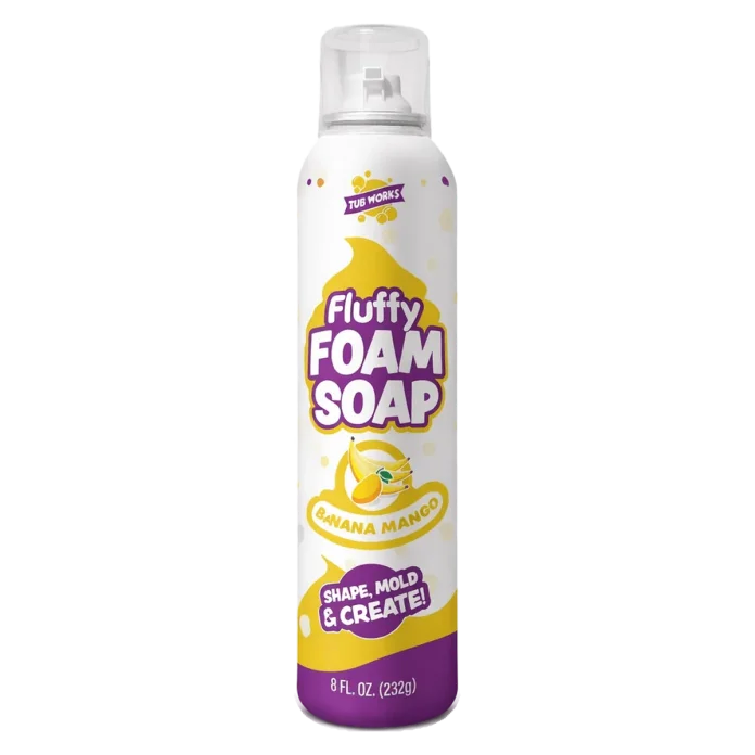 Tub Works Fluffy Foam Soap - Banana Mango bolalar vanna uchun ko'pik-sovuni, 232 g