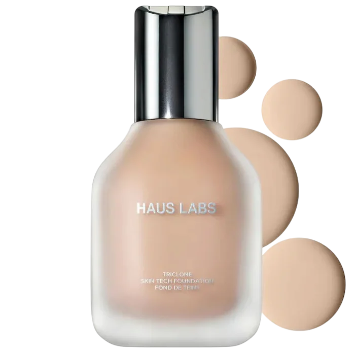 HAUS LABS BY LADY GAGA Triclone Skin Tech Foundation - 070 Fair Neutral o'rtacha qoplamali va fermentlangan arnika ekstraktli tonal krem
