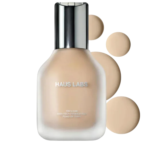 HAUS LABS BY LADY GAGA Triclone Skin Tech Foundation - 040 Light Neutral o'rta qoplamali va fermentlangan arnika ekstraktli tonal krem