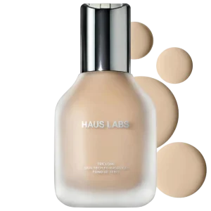 HAUS LABS BY LADY GAGA Triclone Skin Tech Foundation - 040 Light Neutral o'rta qoplamali va fermentlangan arnika ekstraktli tonal krem