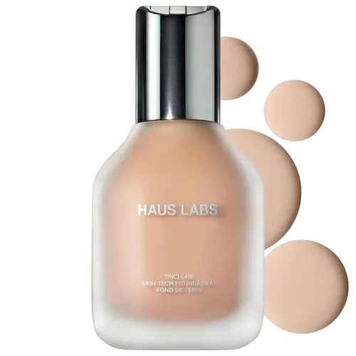 HAUS LABS BY LADY GAGA Triclone Skin Tech Foundation - 110 Light Neutral o'rtacha qoplamali va fermentlangan arnika ekstraktli tonal krem