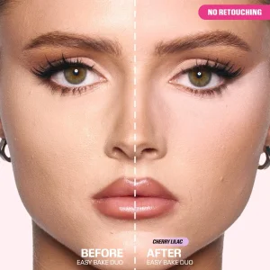 Рассыпчатая пудра HUDA BEAUTY Easy Bake Blurring Loose Baking & Setting Powder Duo - Cherry Lilac
