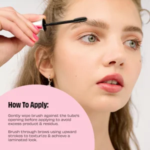 Benefit Cosmetics Mini 24-HR Brow Setter Clear Brow Gel with Lamination Effect qosh geli