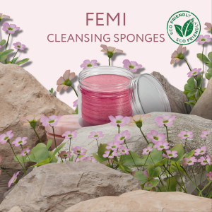 Набор спонжей для очищения лица Femi Cosmetics - 50штук