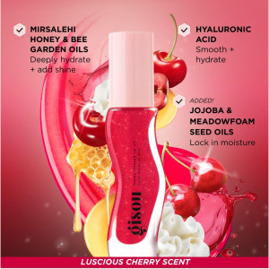Масло для губ Gisou Honey Infused Hydrating Lip Oil - Cherry On The Cake