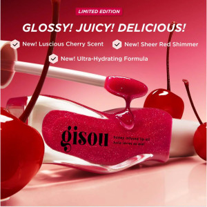 Масло для губ Gisou Honey Infused Hydrating Lip Oil - Cherry On The Cake
