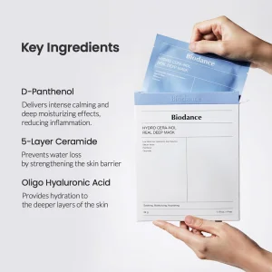 Biodance Hydro Cera-nol Real Deep Mask 4x gidrogel niqob to'plami