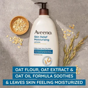 Aveeno Aveeno Skin Relief Fragrance-Free Moisturizing Lotion for Sensitive Skin - 532ml sezgir teri uchun namlantiruvchi tana losyoni