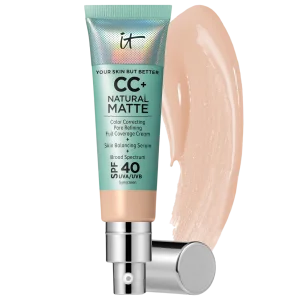 IT Cosmetics матовый крем CC+  Natural Matte Foundation with SPF 40 - Fair Light , 32ml