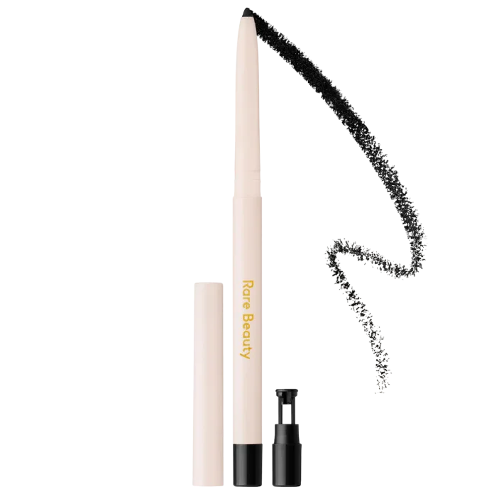 Rare Beauty Perfect Strokes Longwear & Waterproof Gel Eyeliner - True Black suvga chidamli gel ko'z qalam