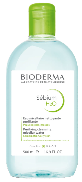 Мицеллярная вода для жирной и комбинированной кожи BIODERMA sebium h2o 500ml