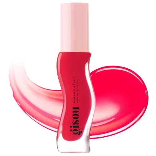 Масло для губ Gisou Honey Infused Hydrating Lip Oil - Strawberry Sorbet