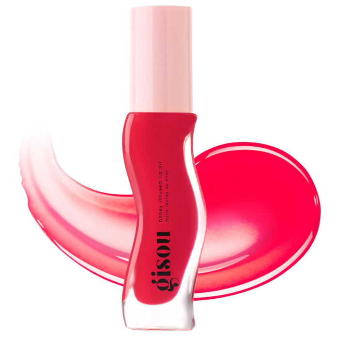 Масло для губ Gisou Honey Infused Hydrating Lip Oil - Strawberry Sorbet