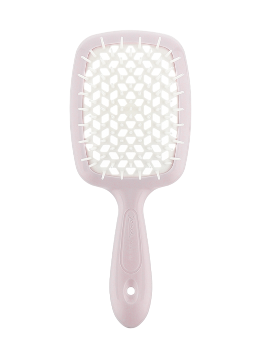 Расческа для волос Janeke Superbrush - пудровая/белая