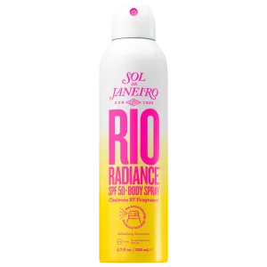 Sol de Janeiro Rio Radiance™ SPF 50 Body Spray Sunscreen with Niacinamide niatsinamidli quyoshdan himoya qiluvchi sprey - 200ml