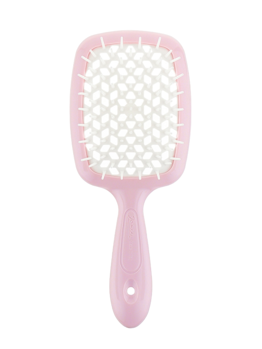 Расческа для волос Janeke Superbrush - розовая/белая