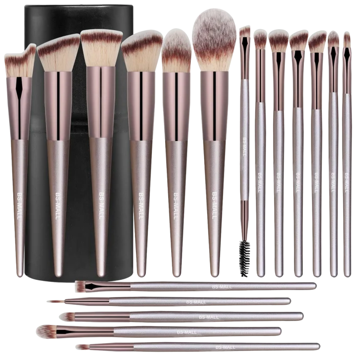 BS-MALL professional kosmetik cho'tkalar to'plami - 18 dona