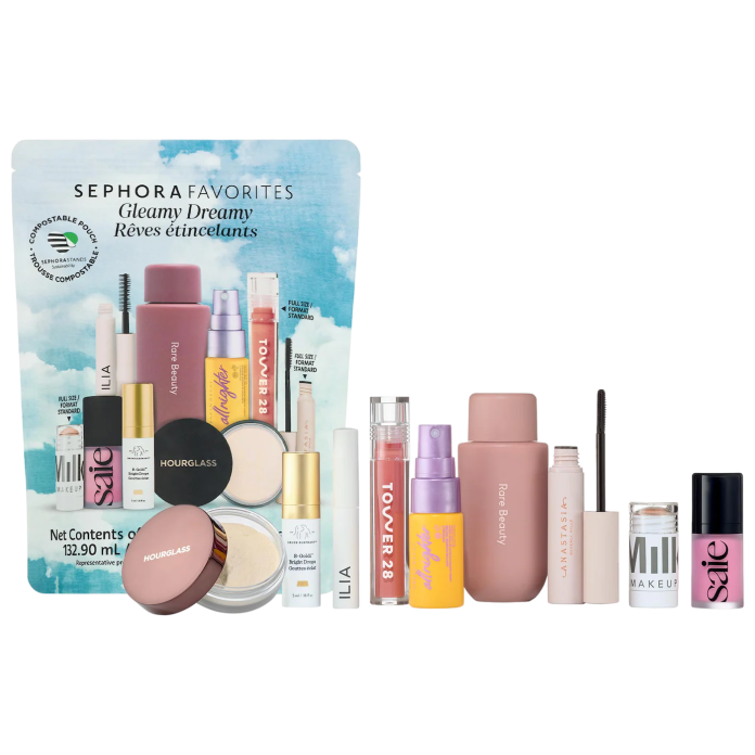 Набор бестселлеров для макияжа и ухода Sephora Favorites Gleamy Dreamy Makeup Set