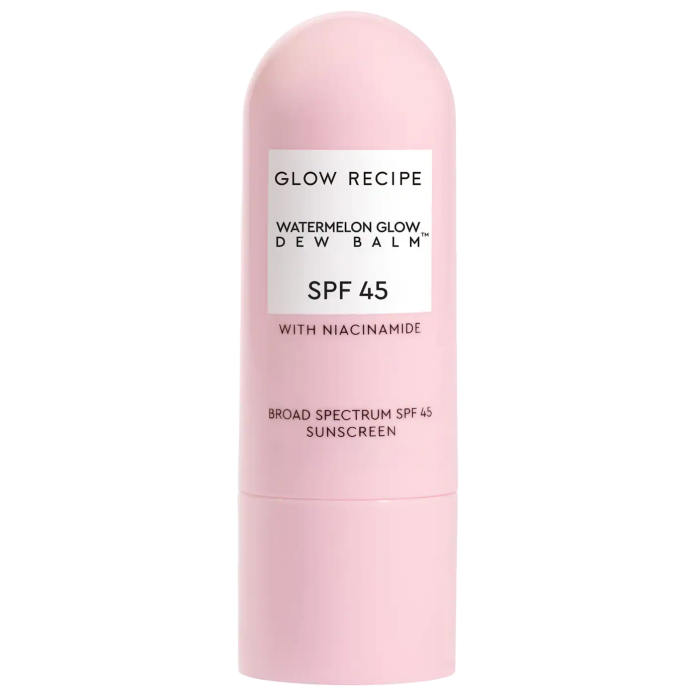 Солнцезащитный стик с ниацинамидом Glow Recipe Watermelon Glow Niacinamide Dew Balm Face Sunscreen Stick- SPF 45