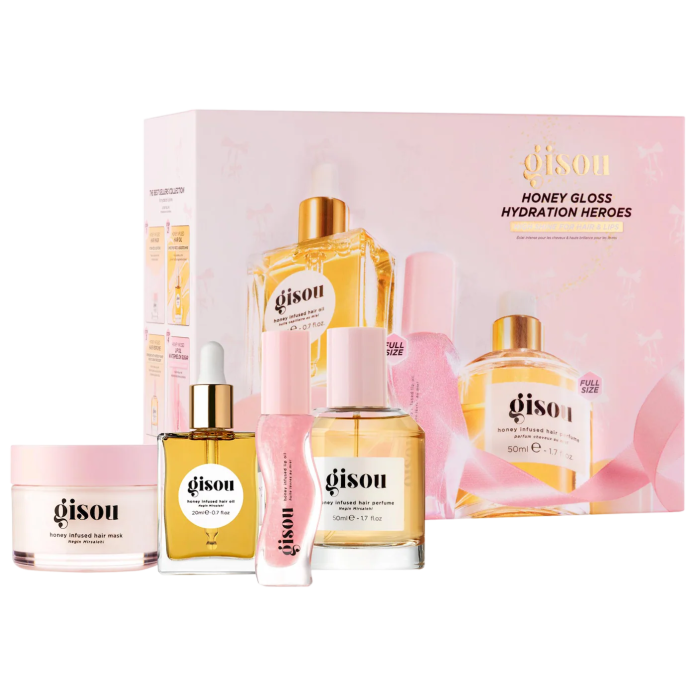 Набор бестселлеров Gisou Honey Gloss Hydration Heroes Hair Value Set
