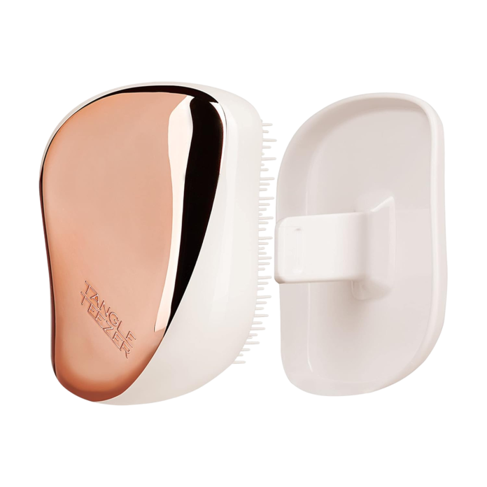 Расческа для волос Tangle Teezer компактная - розовое золото