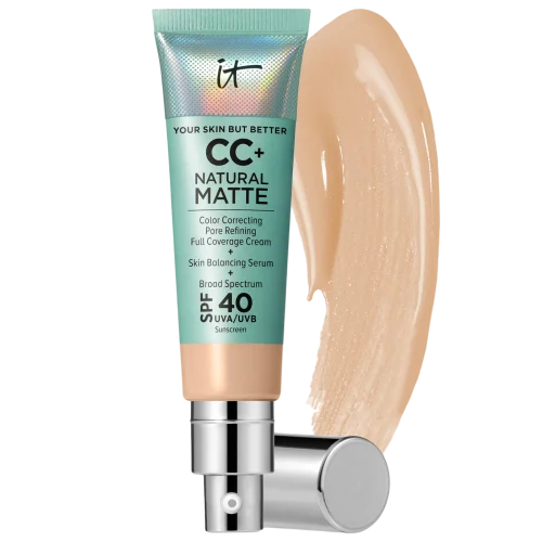 IT Cosmetics матовый крем CC+  Natural Matte Foundation with SPF 40 - Light , 32ml