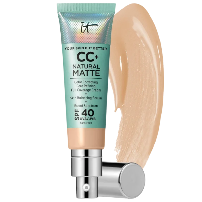 IT Cosmetics матовый крем CC+  Natural Matte Foundation with SPF 40 - Light , 32ml