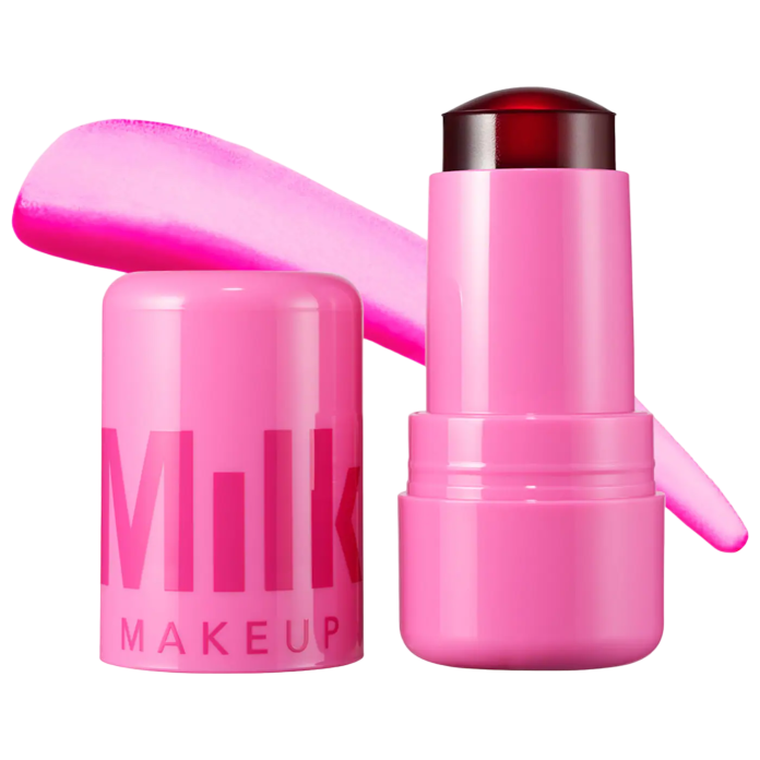 Тинт-румяна желе для щек и губ MILK MAKEUP Cooling Water Jelly Tint Lip + Cheek Blush Stain - Burst - Poppy Pink