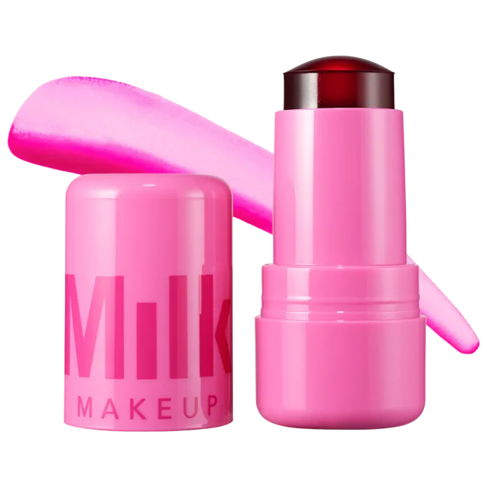MILK MAKEUP Cooling Water Jelly Tint Lip + Cheek Blush Stain - Burst - Poppy Pink yuz va lablar uchun jele tint-rumyana