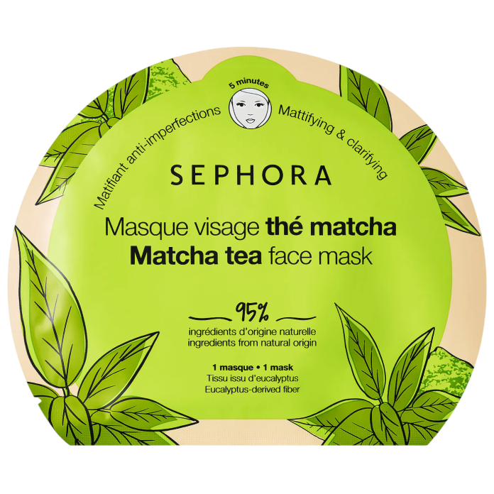 Маска, матирующая и очищающая, Sephora Clean Face Mask - матча