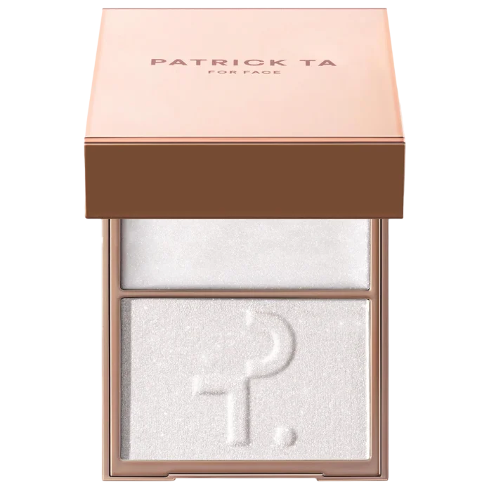 Дуэт кремового и пудрового хайлайтера PATRICK TA Major Glow Crème & Powder Light Reflecting Translucent Highlighter Duo - My Love