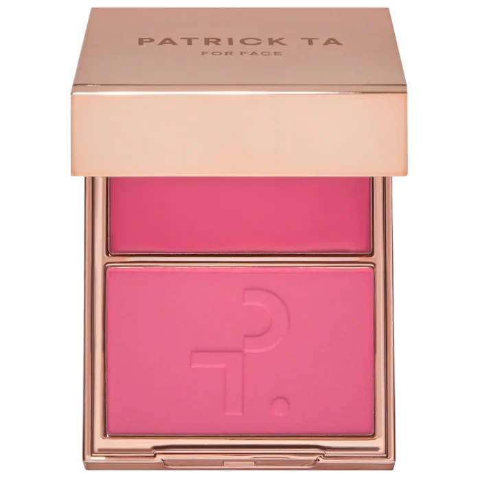 Дуэт кремовых и пудровых румян PATRICK TA Major Headlines Double-Take Crème & Powder Blush Duo - She's a Doll