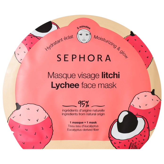 Маска, увлажняющая и подсвечивающая, Sephora Clean Face Mask - личи