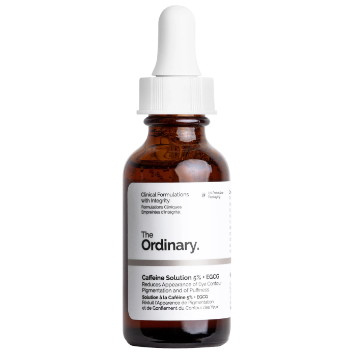 Осветляющая и разглаживающая сыворотка вокруг глаз The Ordinary Caffeine 5% + EGCG Depuffing Eye Serum