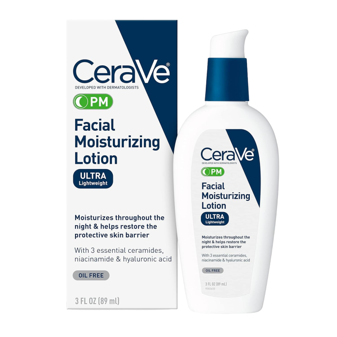 Ночной увлажняющий крем с гиалуроновой кислотой и ниацинамидом CeraVe PM Facial Moisturizing Lotion - 89ml
