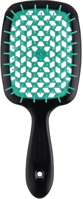 Расческа для волос Janeke Superbrush - черная/тиффани