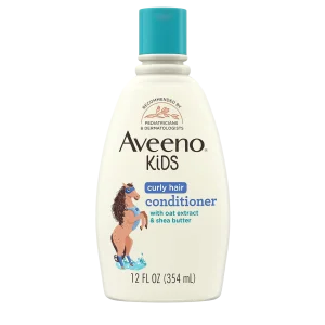 Aveeno Kids Curly Hair Hydrating Conditioner - 354ml jingalak sochlar uchun bolalar konditsioneri