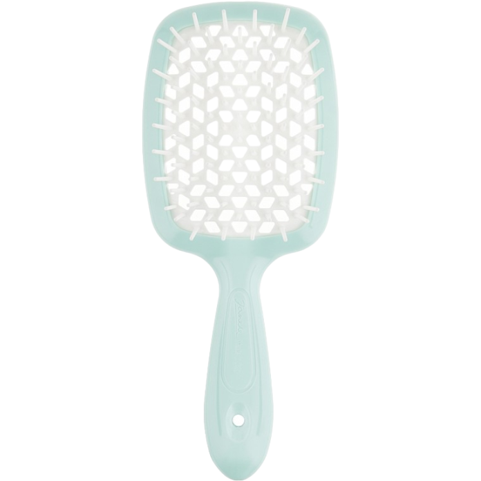 Расческа для волос Janeke Superbrush - светло-бирюзовая/белая