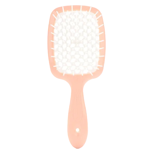 Расческа для волос Janeke Superbrush - персиковая/белая
