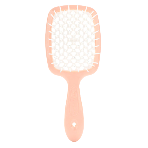 Расческа для волос Janeke Superbrush - персиковая/белая