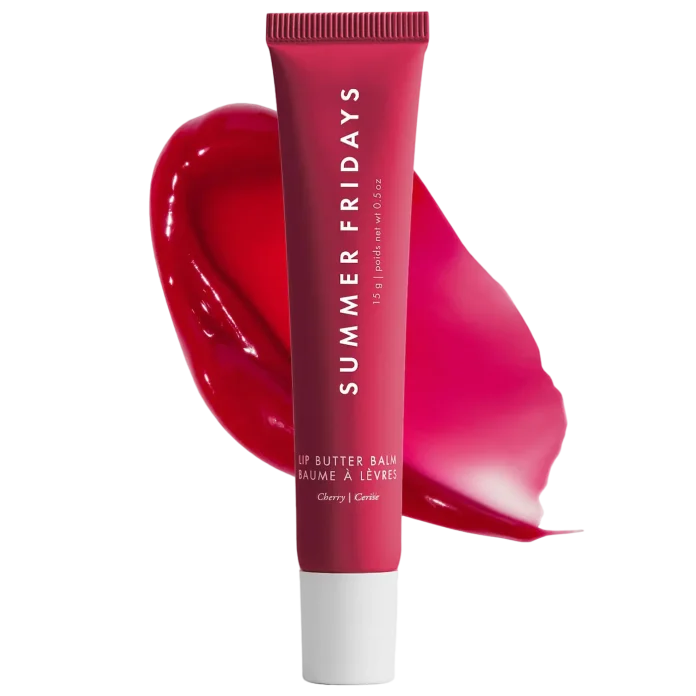 Summer Fridays Lip Butter Balm for Hydration & Shine - Cherry rangli balzam