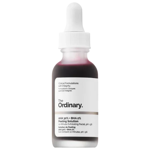 Кислотный пилинг для лица  The Ordinary AHA 30% + BHA 2% Exfoliating Peeling Solution - 30 ml