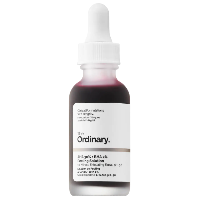 Кислотный пилинг для лица  The Ordinary AHA 30% + BHA 2% Exfoliating Peeling Solution - 30ml