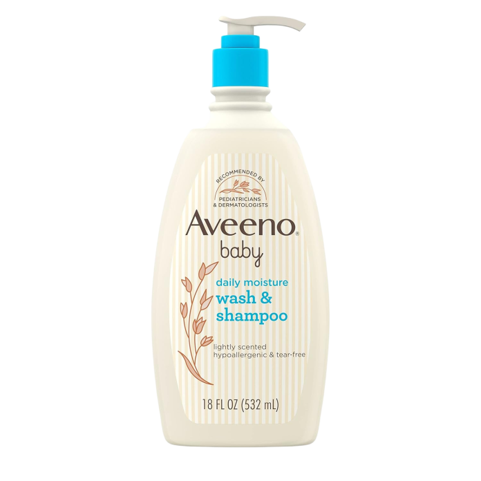 Гель для душа и шампунь для детей 2-в-1 Aveeno Baby Daily Moisture Gentle Body Wash & Shampoo - 532ml