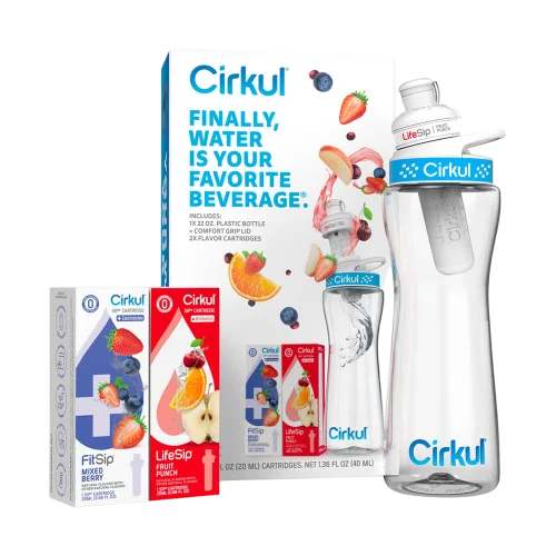 Инновационная бутылка для воды с системой картриджей Cirkul BPA-Free Plastic Water Bottle Zero Calories and No Sugar - 650ml