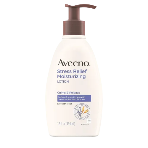 Увлажняющий лосьон для тела Aveeno Daily Stress Relief Body Lotion with Lavender Scent for Moisturizing - 354ml