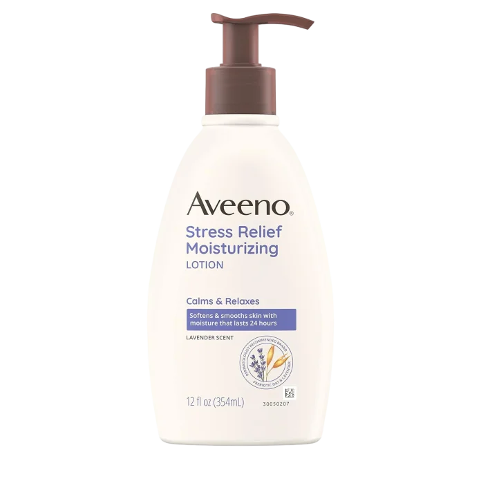 Aveeno Daily Stress Relief Body Lotion with Lavender Scent for Moisturizing - 354ml namlantiruvchi tana losyoni