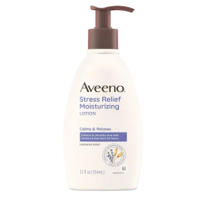 Увлажняющий лосьон для тела Aveeno Daily Stress Relief Body Lotion with Lavender Scent for Moisturizing - 354ml